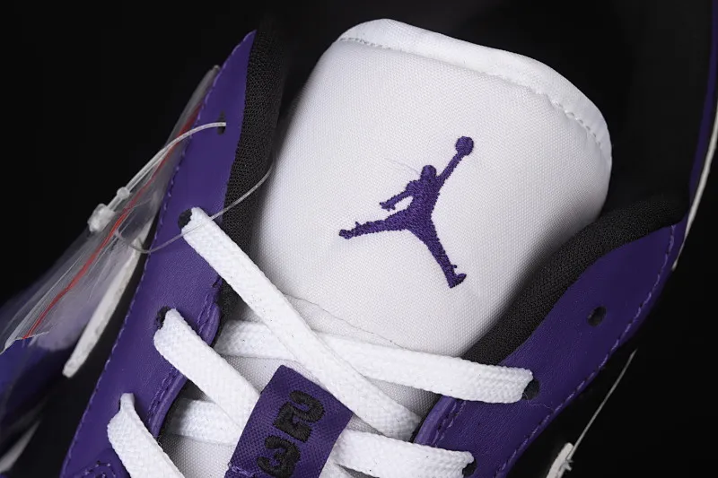 All categories Air Jordan Jordan series basketball shoes Air Jordan 1 Low Air Jordan 1 Low AJ1 Joe 1 black purple and white low-top cultural and leisure sports sneakers 553558-501